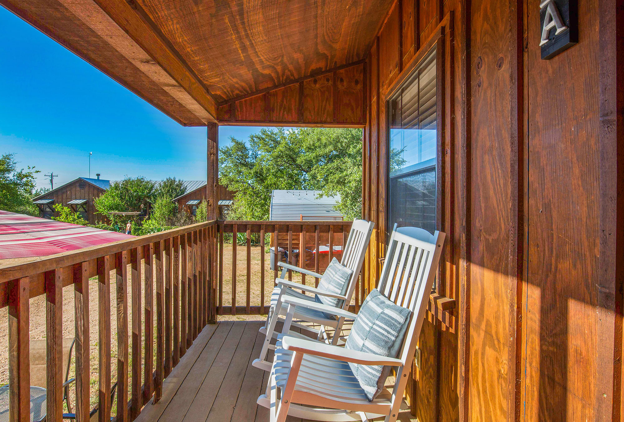 Cabin A – Front Porch Rocking Chairs