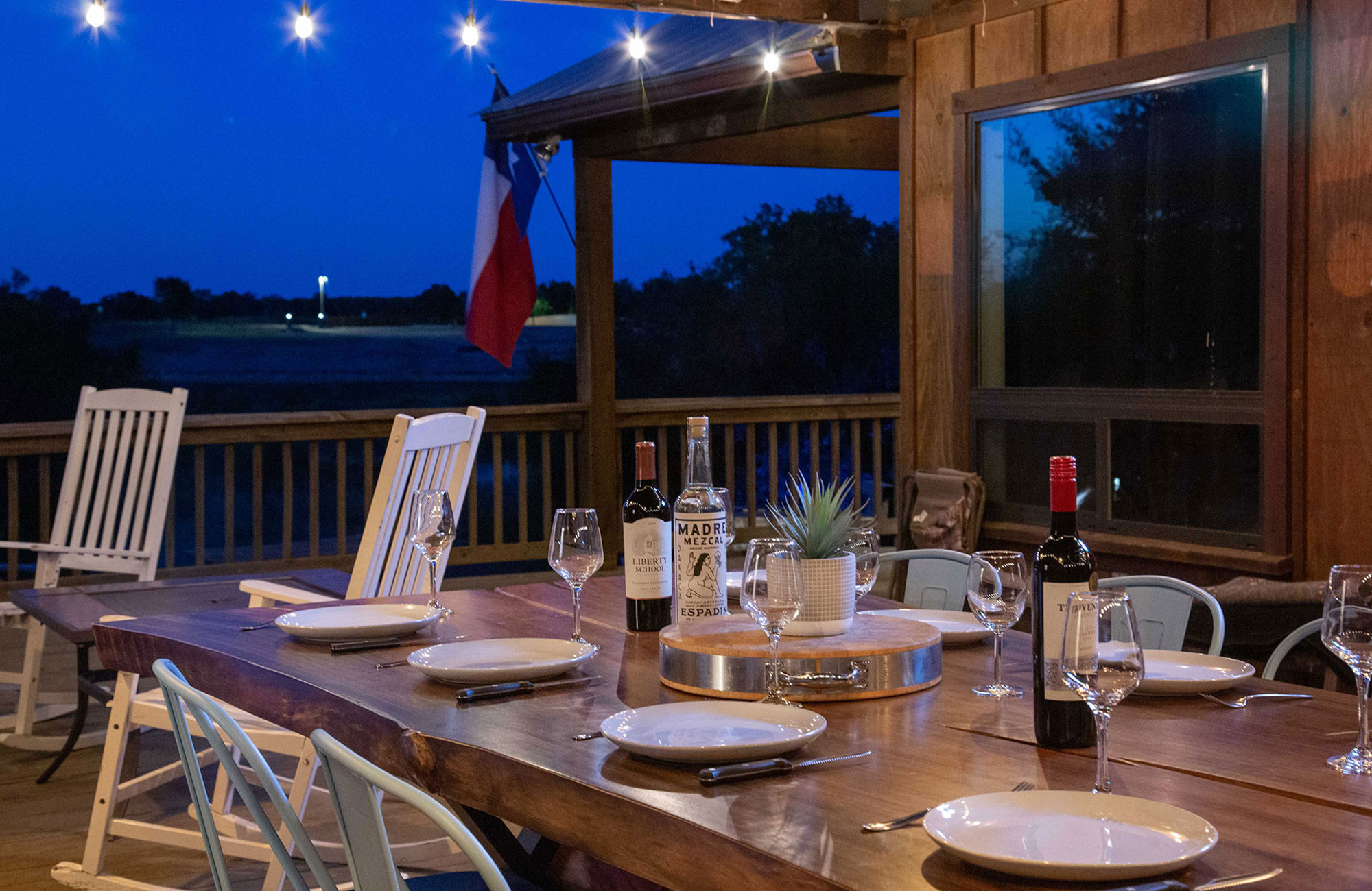 El Castell on the Llano River Live Edge Table
